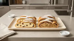 Domácí štrúdl ze zakysané smetany: dva záviny, tvarohový i jablečný