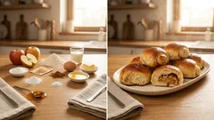 Jablečné rohlíčky jako od babičky: křehké těsto a voňavá skořicová náplň