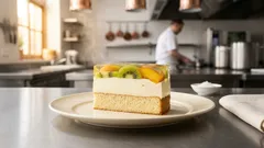 Ovocné želatinové řezy se zakysanou smetanou: svěží dezert na plech, co drží tvar