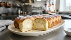 Nadýchané rohlíčky s vanilkovým krémem: jemné kynuté pečivo ke kávě