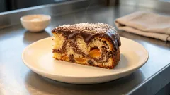 Hrnečková bábovka na plech s meruňkami: vláčná, mramorovaná a bez vážení