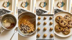 Domácí cookies se zkaramelizovaným máslem: křupavé okraje, vláčný střed