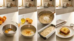 Bezlepkový pomerančový koláč s řeckým jogurtem: vláčný a krásně voňavý