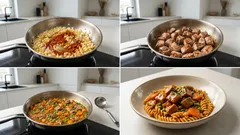 Bratislavská vepřová plec s těstovinami: krémová omáčka jako z jídelny