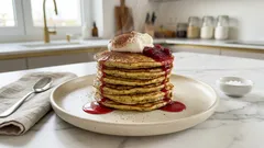 Sladké cuketové lívance s jogurtem a džemem – vláčné a bez kynutí