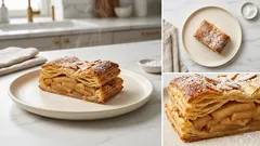 Jablečné řezy z listového těsta: křupavé, voňavé a hotové za chvilku