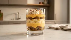 Banánovo-citrusové tiramisu do skleniček: svěží dezert bez pečení