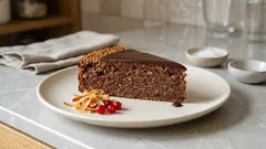 Vláčný čokoládový dort s kokosem a kávou: hotový bez složitého zdobení