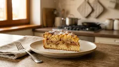 Královský jablečný koláč: vláčný díky jogurtu a s křupavou drobenkou