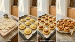 Klobásové jednohubky z listového těsta: křupavé pohoštění z trouby za 20 minut