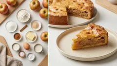 Rychlý jablečný koláč z křehkého těsta: náplň krátce povařte a nebude vodnatá