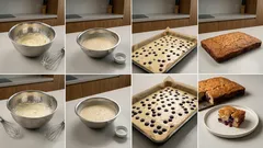 Nadýchaný rybízový koláč s kefírem: vláčný i druhý den