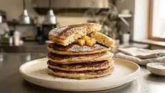 Jablečné tvarohové placičky s kefírem: nadýchané a šťavnaté z jedné mísy