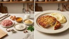 Holandský řízek s goudou: šťavnatý uvnitř, křupavý navrchu