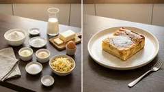 Jablečný koláč s pudinkem na plech – křehký, šťavnatý a krásně voní po vanilce