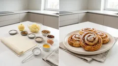 Jablečné šneky z listového těsta se skořicí – hotové do hodiny