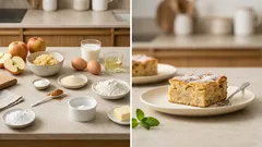 Babiččin šťavnatý jablečný koláč na plech: křupavé těsto a skořice