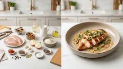 Kuřecí plátky na sušených hříbkách: krémová smetanová omáčka, co vždycky vyjde