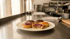 Linecké košíčky s ořechovou náplní a marmeládou: křehké cukroví do formiček