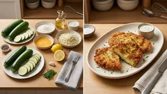 Křupavé cuketové řízky v trojobalu: trik se solí, aby se nerozmočily