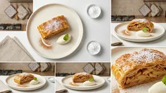 Domácí jablečný štrúdl z křehkého těsta – voňavý, šťavnatý a krásně drží tvar