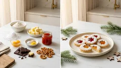 Linecké s marmeládou, čokoládou a slaným preclíkem: nápaditá vánoční klasika