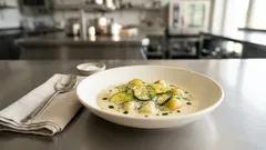 Cuketová omáčka s bramborami: krémová, voňavá po kopru a hotová bez stresu