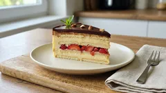 Nepečený BeBe dort s jahodami a čokoládou: krémový dezert, co vždy drží tvar