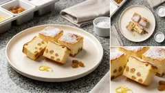 Tvarohová buchta s rozinkami na plech: jemná, vláčná a hotová bez zbytečné práce