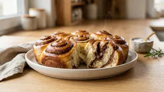 Dvoubarevné kynuté buchty s hořkou čokoládou: nadýchané a krásně mramorové