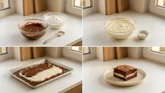 Hrnková buchta s tvarohem na plech – vláčná kakaová klasika bez vážení