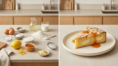 Jogurtový koláč s meruňkovým džemem a mandlemi – vláčný i druhý den